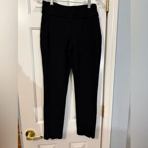 UP! Black Petal-Slit Ankle Pants Size 4 Made in Canada